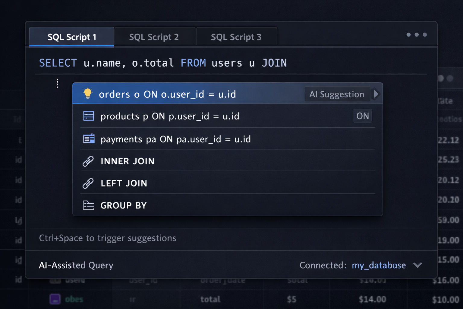 Qry Builder Highlights